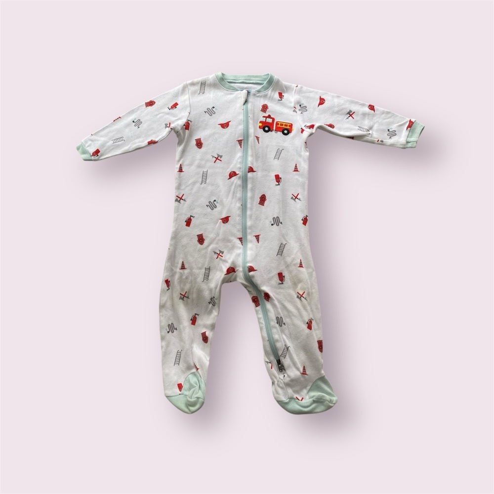 Baby Firetruck Footie